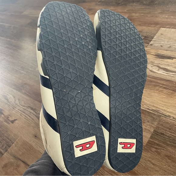 Diesel Y2K cream leather trainers 13 - Picture 8 of 10